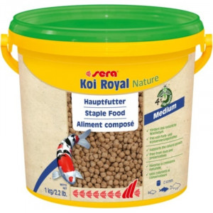 SERA Koi Royal Nature MEDIUM - barība Koi zivīm 3000ml (660g)