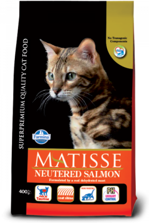 FARMINA Matisse Neutered Cat with Salmon - sausā barība kaķiem 1,5kg