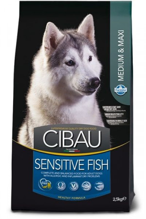 FARMINA Cibau Dog M/L Sensitive with Fish - sausā barība suņiem 12kg