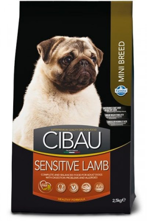 FARMINA Cibau Dog S Sensitive with Lamb - sausā barība suņiem 2,5kg