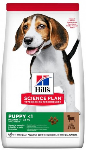 HILLS SP Hill's Science Plan™ MEDIUM PUPPY ar jēru 14kg