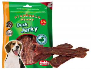 StarSnack Duck Jerky 375g.sausā barība pieaugušiem suņiem ar pīļu gaļu.