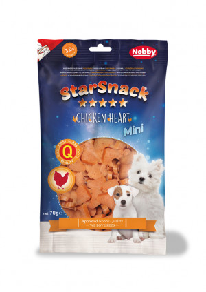 Nobby StarSnack MINI Chicken Heart - gardumi suņiem 70g