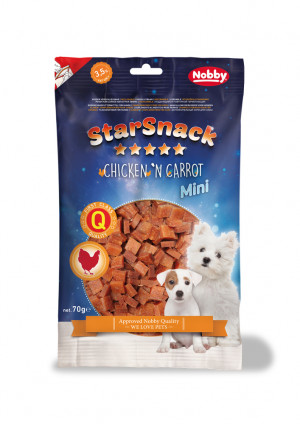 Nobby StarSnack MINI Chicken'n Carrot - gardumi suņiem 70g