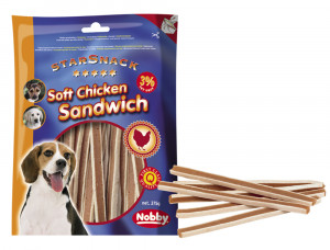 Nobby StarSnack Soft Chicken Sandwich - gardumi suņiem 375g