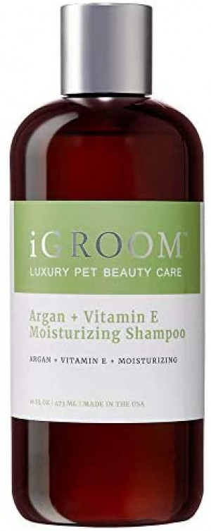 iGroom Argan + Vitamin E Moisturizing Shampoo - šampūns suņiem un kaķiem 473ml