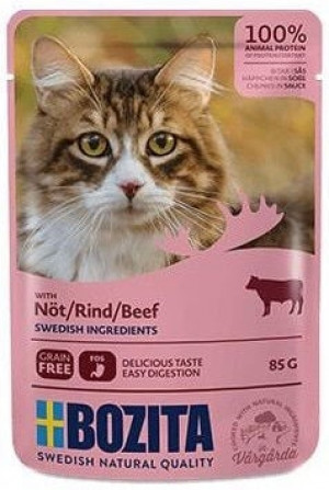 Bozita Feline Beef - liellopa gaļa mērcē 5 x 85g