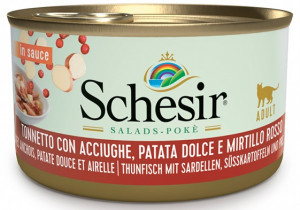Schesir Salad Tonnetto Con Tuna Acciughe - konservi kaķiem 85g
