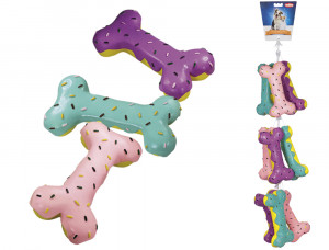 NOBBY Latex bone "Dessert" - rotaļlieta suņiem