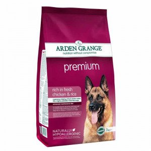 ARDEN GRANGE Adult Dog Premium - Rich in fresh chicken & rice - sausā barība suņiem 2kg