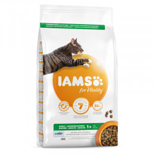 IAMS CAT ADULT With Ocean Fish - sausā barība kaķiem 2kg