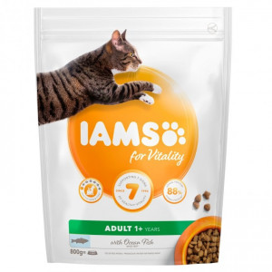 IAMS CAT ADULT With Ocean Fish - sausā barība kaķiem 800g