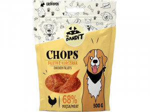 MR.BANDIT Chops Chicken Fillets - gardumi suņiem 500g