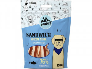 MR.BANDIT Sandwich Chicken & Fish - gardumi suņiem 500g