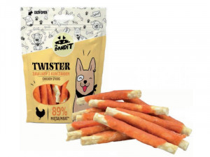 MR.BANDIT Twister Chicken Sticks - gardumi suņiem 500g