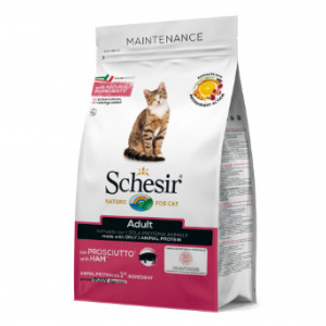 Schesir Dry Adult Ham 1.5kg Cena norādīta par 1 gb. un ir spēkā pasūtot 2 gb.