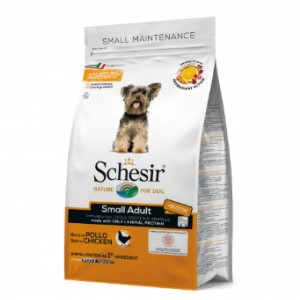 Schesir Dog Small Adult Chicken 2kg Cena norādīta par 1 gb. un ir spēkā pasūtot 2 gb.