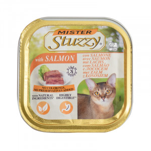 Mister Stuzzy Cat with Salmon 6 x 100g