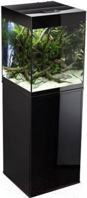 Skapis akvārijam CABINET GLOSSY CUBE BLACK