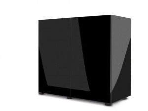 Skapis akvārijam CABINET GLOSSY BLACK ZD 80