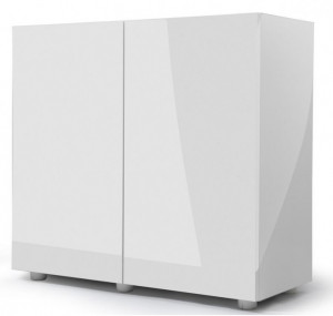 Skapis akvārijam CABINET GLOSSY WHITE ZD 80