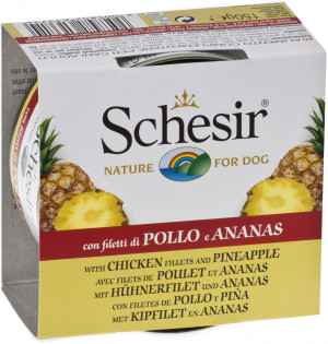 Schesir Dog Chicken & Pineapple 6 x 150g