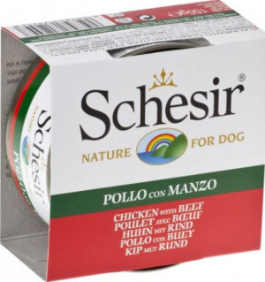 Schesir Dog Chicken & Beef 6 x 150g