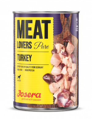 JOSERA Pure Monoprotein Turkey - konservi suņiem 800g