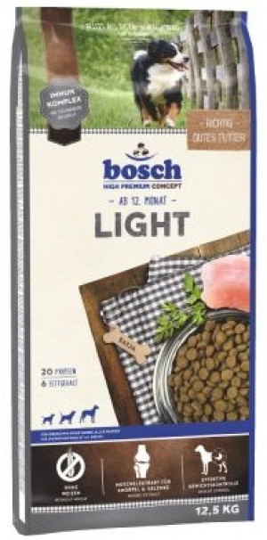 BOSCH Adult Light - sausā barība suņiem 12.5kg Cena norādīta par 1 gb. un ir spēkā pasūtot 2 gb.