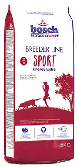 BOSCH Breeder Line Sport - sausā barība suņiem 20kg Cena norādīta par 1 gb. un ir spēkā pasūtot 2 gb.