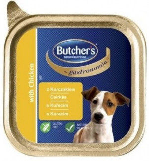 Butcher's Dog Gastronomia with chicken Pate 150g Cena norādīta par 1 gb. un ir spēkā pasūtot 6 gb.