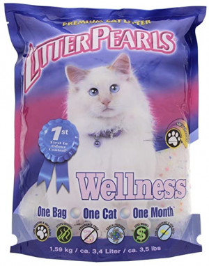 Litter Pearls Wellness - silikona smiltis kaķu tualetei 3,4L
