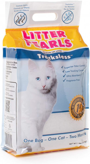 Litter Pearls Trackless - silikona smiltis kaķu tualetei 9,07kg
