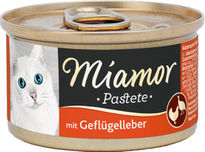 Miamor Pastete Poultry & Liver - konservi kaķiem 85g