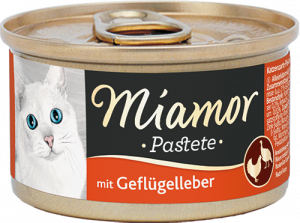 Miamor Pastete Poultry & Liver - konservi kaķiem 12 x 85g