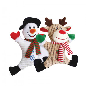 Nobby Christmas Plush Toy Xmas Snowman - rotaļlieta sniegavīrs suņiem