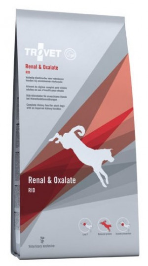 TROVET Renal & Oxalate Dog /RID - sausā barība suņiem 3kg