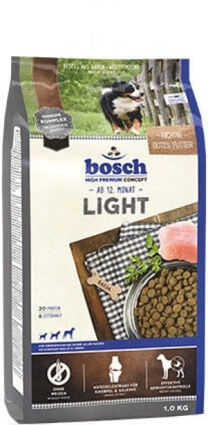 BOSCH Light - sausā barība suņiem 12,5kg Cena norādīta par 1 gb. un ir spēkā pasūtot 2 gb.