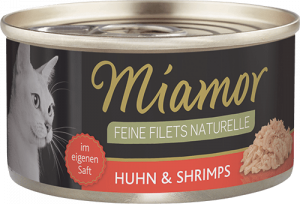 Miamor Feine Fillets Naturelle Huhn&Shrimps 12x80g