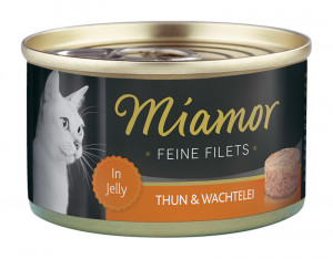 Miamor Feine Fillets 12 x 100g Filejas gabaliņi želejā ar tunci un olu