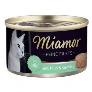 Miamor Feine Fillets 12 x 100g Filejas gabaliņi želejā ar tunci un dārzeņiem