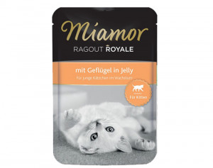 Miamor Ragout Royale 12 x 100g Konservi želējā kaķēniem ar vistu