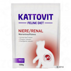 Kattovit Niere/Renal 1.250g Cena norādīta par 1 gb. un ir spēkā pasūtot 2 gb.