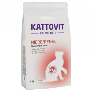 Kattovit Niere/Renal 4kg Cena norādīta par 1 gb. un ir spēkā pasūtot 2 gb.