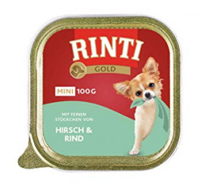 Rinti Gold Mini Konservi suņiem ar briedi un liellopu 8 x 100g