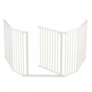 Drošības barjera Baby Dan FLEX XL Hearthgate balts