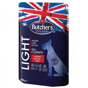 Butcher's DOG Sensitive pouch beef & liver - konservi suņiem 100g Cena norādīta par 1 gb. un ir spēkā pasūtot 6 gb.