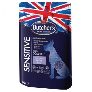 Butcher's DOG Sensitive pouch lamb  - konservi suņiem 100g Cena norādīta par 1 gb. un ir spēkā pasūtot 6 gb.