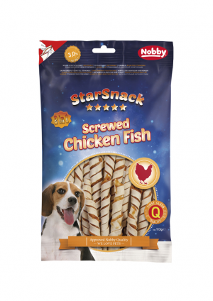Nobby StarSnack Screwed Chicken Fish - gardumi suņiem 113g