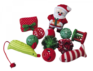 Nobby Christmas toy set cat - rotaļlietas kaķiem